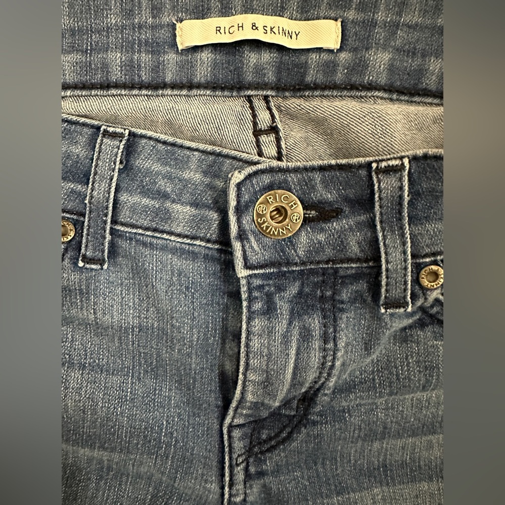 Rich & Skinny Jeans Size 26 Side Panels, Skinny Fit - Picture 2 of 3